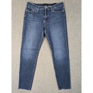 Banana Republic Mid Rise Skinny Jeans Size 28 Reg Dark Wash Premium Denim